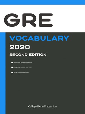 cover image of GRE Test Vocabulary 2020